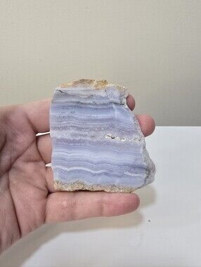 Blue Lace Agate Crystal Slab #D